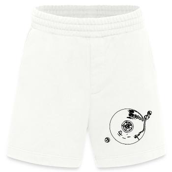 Record player - Heavyweight Shorts - made by SPREAD  - OFF WHITE - Front