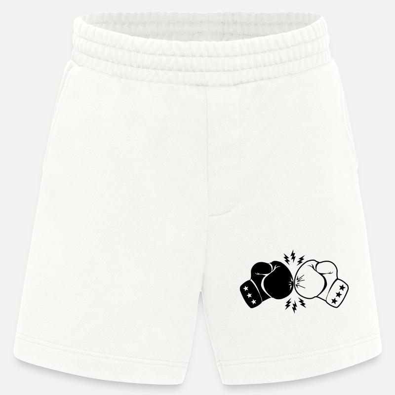 Boxboxhandschuhe Kontakt mit Blitz - Heavyweight Shorts - made by SPREAD  - OFF WHITE