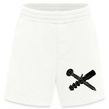 Schraube und Stecker für Wand - Heavyweight Shorts - made by SPREAD  - OFF WHITE - Vorne