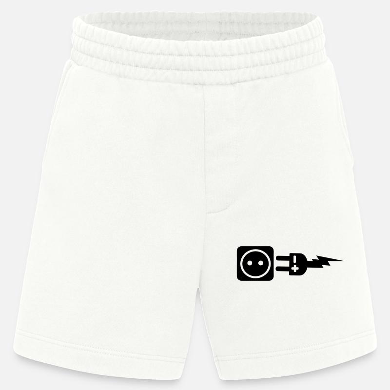 Branchez plus et moins - Short bio épais fabriqué en UE - OFF WHITE