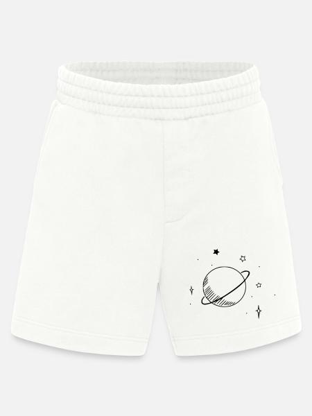 Astronomie - Planet und Sterne - Heavyweight Shorts - made by SPREAD - OFF WHITE