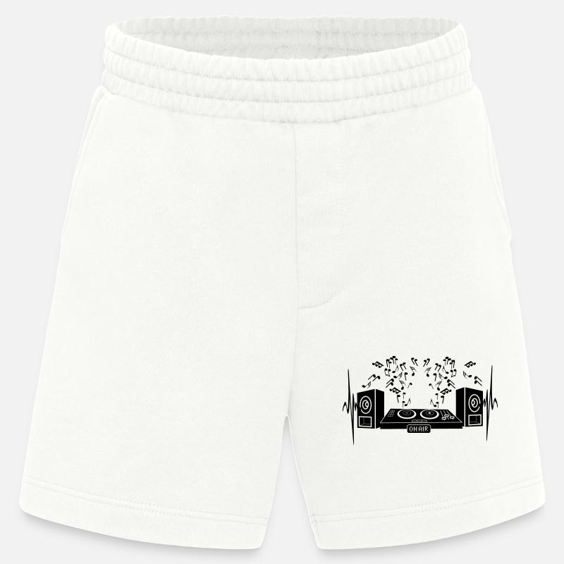 Diskothek-Drehscheibe - Heavyweight Shorts - made by SPREAD  - OFF WHITE
