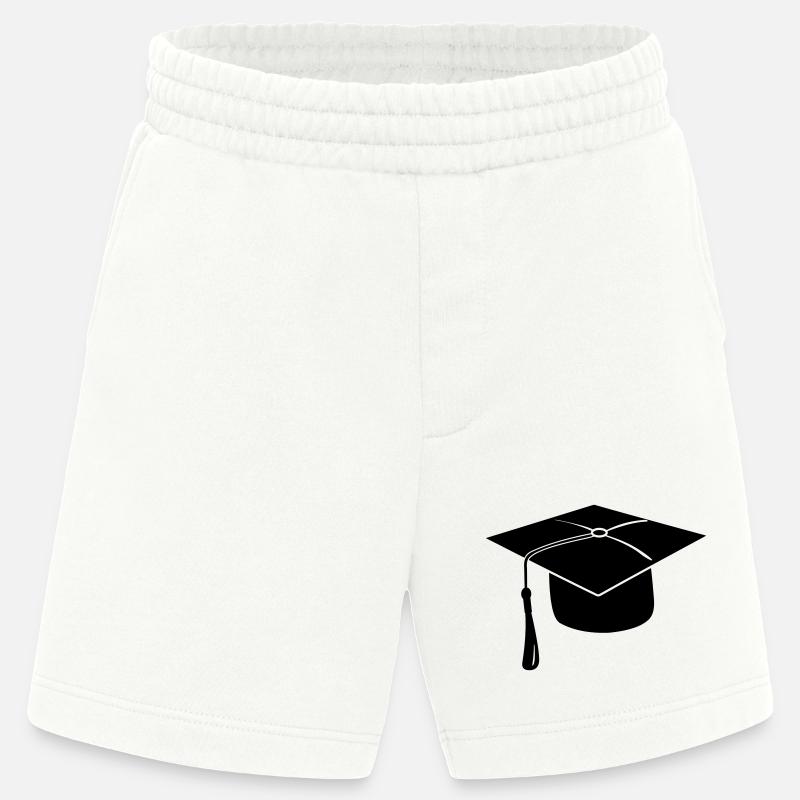 Hauben- oder Hutlogo für die Prüfungspräsentation - Heavyweight Shorts - made by SPREAD  - OFF WHITE