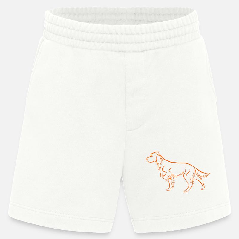 Setter vorstehend in orange - Heavyweight Shorts - made by SPREAD  - OFF WHITE