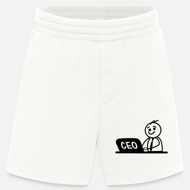 CEO von Arbeitslaptop - Heavyweight Shorts - made by SPREAD  - OFF WHITE