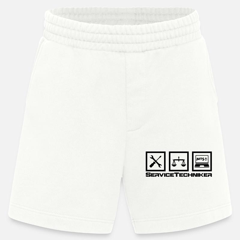 ServiceTech - Heavyweight Shorts - made by SPREAD  - OFF WHITE