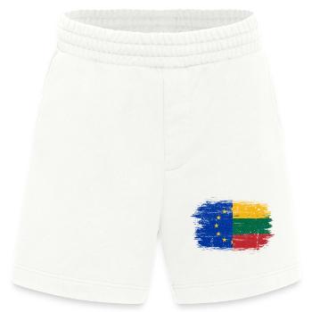 EU Litauen Flaggenmischung - Heavyweight Shorts - made by SPREAD  - OFF WHITE - Vorne