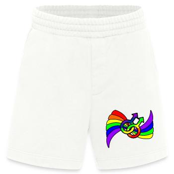 Regenbogen-Gay-Pride-Logo - Heavyweight Shorts - made by SPREAD  - OFF WHITE - Vorne