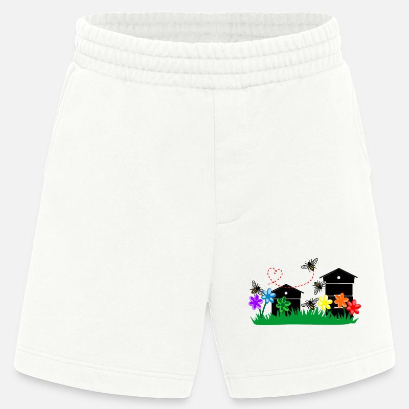 Honiggewächshäuser - Heavyweight Shorts - made by SPREAD  - OFF WHITE