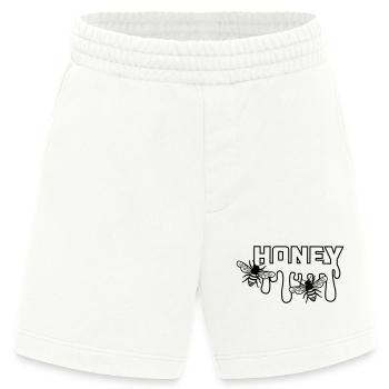 Miel dégoulinant - Short bio épais fabriqué en UE - OFF WHITE - Devant