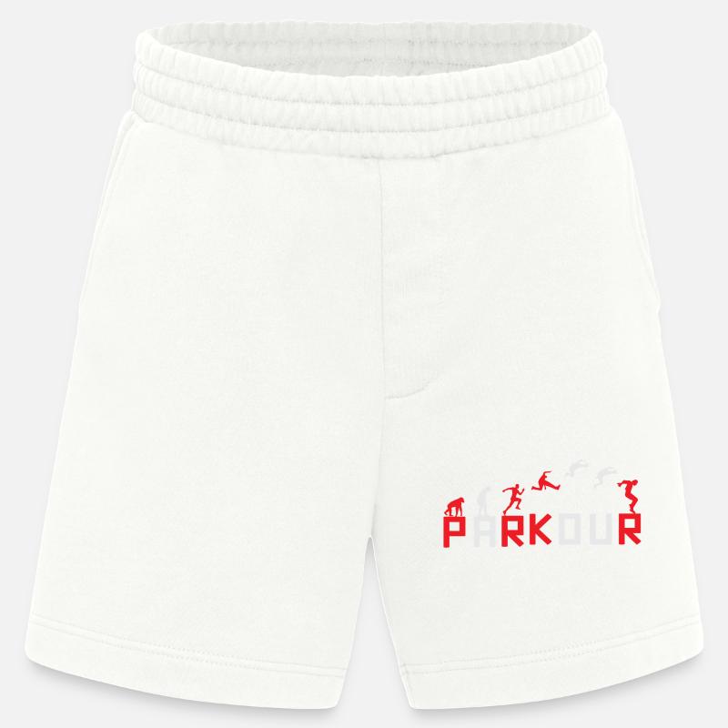 Evolution des Running Sequence Designs - Heavyweight Shorts - made by SPREAD  - OFF WHITE