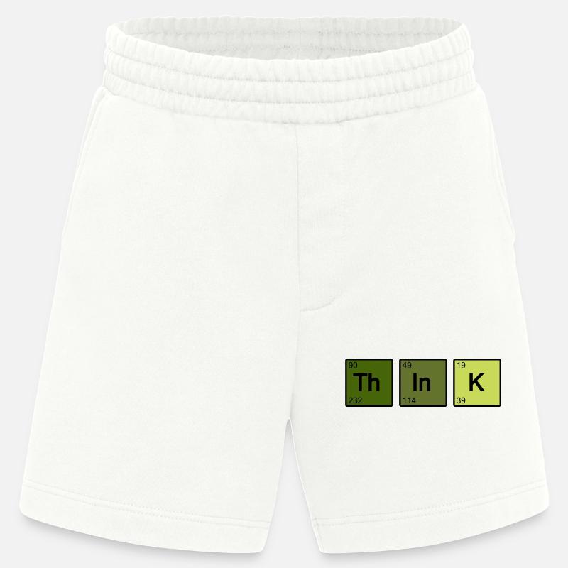 Think (vert) - Short bio épais fabriqué en UE - OFF WHITE