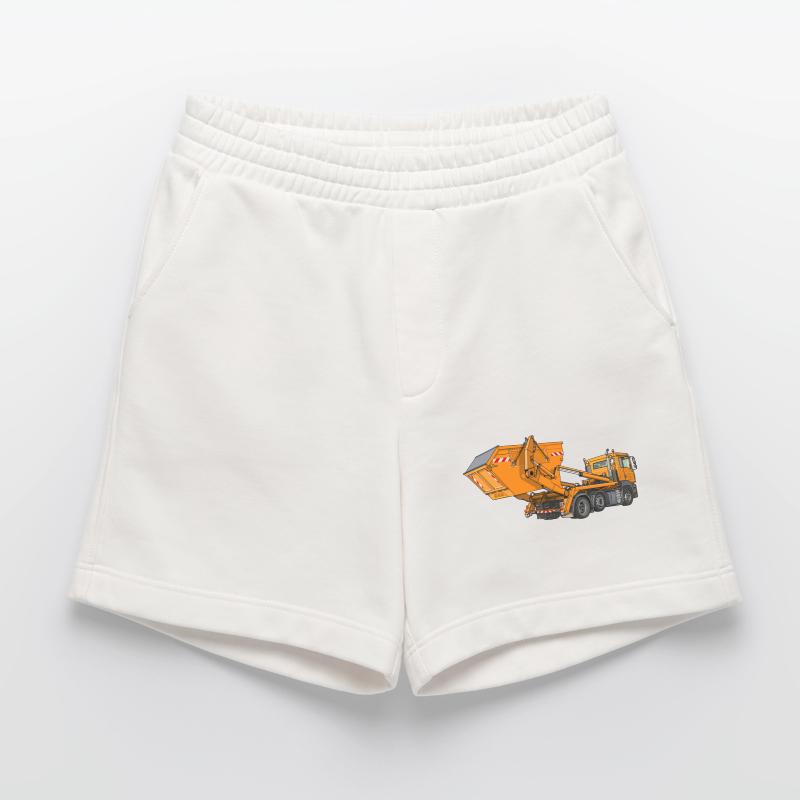 Truck with skip, skip loader Heavyweight Shorts - made by SPREAD 