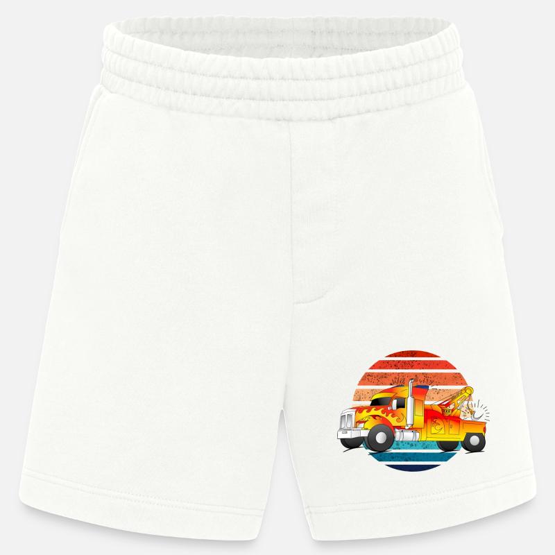 Abschleppwagen Abschleppdienst Abschlepper LKW - Heavyweight Shorts - made by SPREAD - OFF WHITE