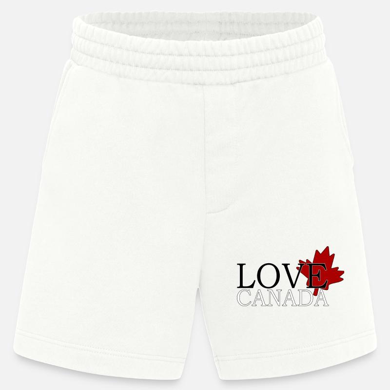 Amour canada - Short bio épais fabriqué en UE - OFF WHITE