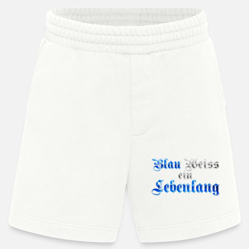 Blau Weiss ein Lebenlang - Heavyweight Shorts - made by SPREAD  - OFF WHITE