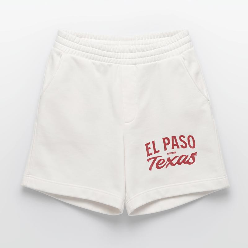 El Paso Texas Retro Script Heavyweight Shorts - made by SPREAD 