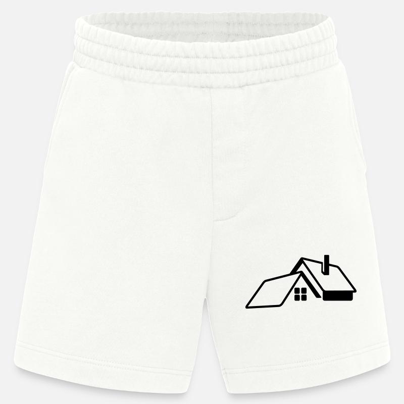 Transparentes Logo des Hauses - Heavyweight Shorts - made by SPREAD  - OFF WHITE