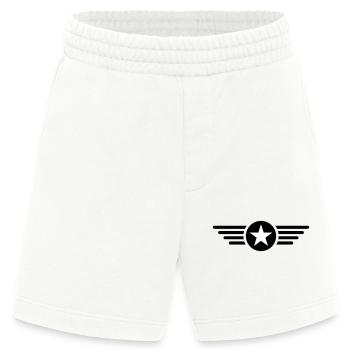I'm a star with wings - Heavyweight Shorts - made by SPREAD  - OFF WHITE - Front