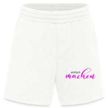 Spruch: einfach machen - Heavyweight Shorts - made by SPREAD  - OFF WHITE - Vorne