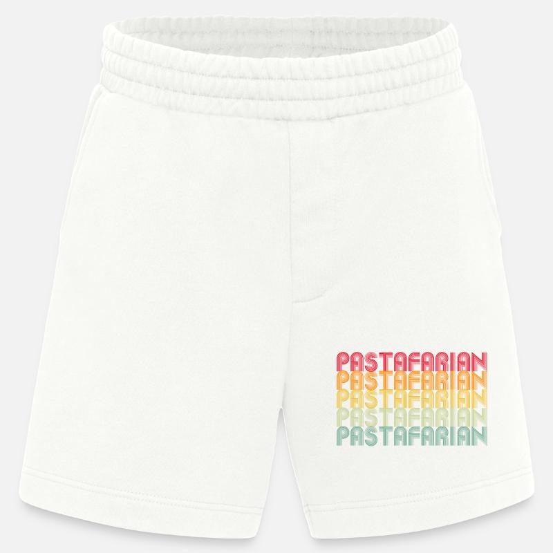 Rainbow Font Stack Pattern - Heavyweight Shorts - made by SPREAD  - OFF WHITE