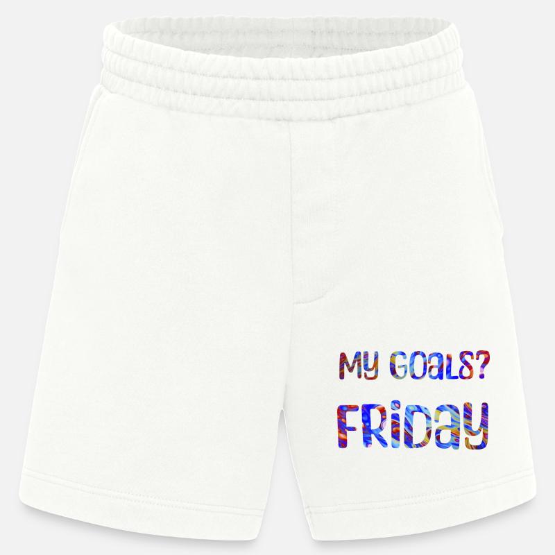 Mes objectifs ? Vendredi - Mon objectif? Vendredi - Short bio épais fabriqué en UE - OFF WHITE