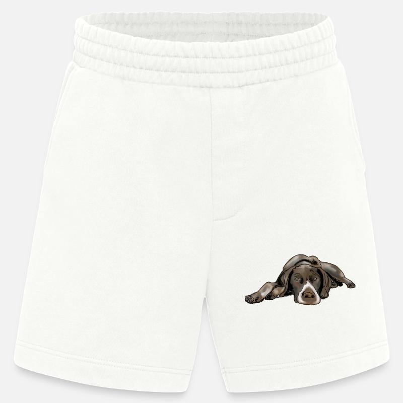 Pointer Deutsch Kurzhaar - Heavyweight Shorts - made by SPREAD  - OFF WHITE