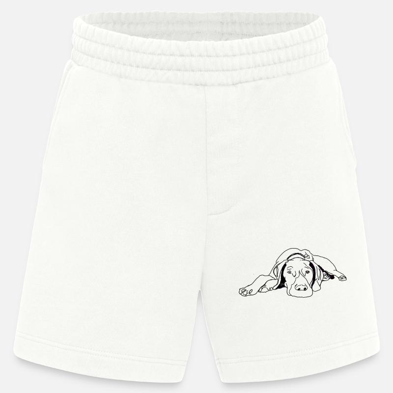 Pointer Deutsch Kurzhaar - Heavyweight Shorts - made by SPREAD  - OFF WHITE