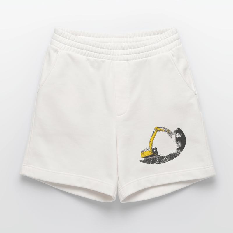 Abreißbagger mit Schrottschere Heavyweight Shorts - made by SPREAD 