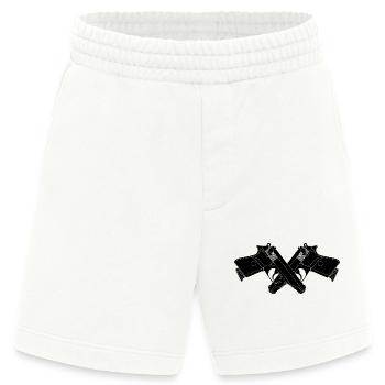 Zwei gekreuzte Pistolen walther - Heavyweight Shorts - made by SPREAD  - OFF WHITE - Vorne