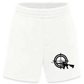 Colt c7 mit Visier - Heavyweight Shorts - made by SPREAD  - OFF WHITE - Vorne