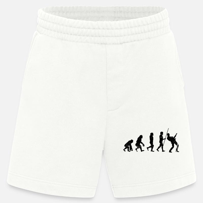Evolution guitar player - Heavyweight Shorts - made by SPREAD  - OFF WHITE