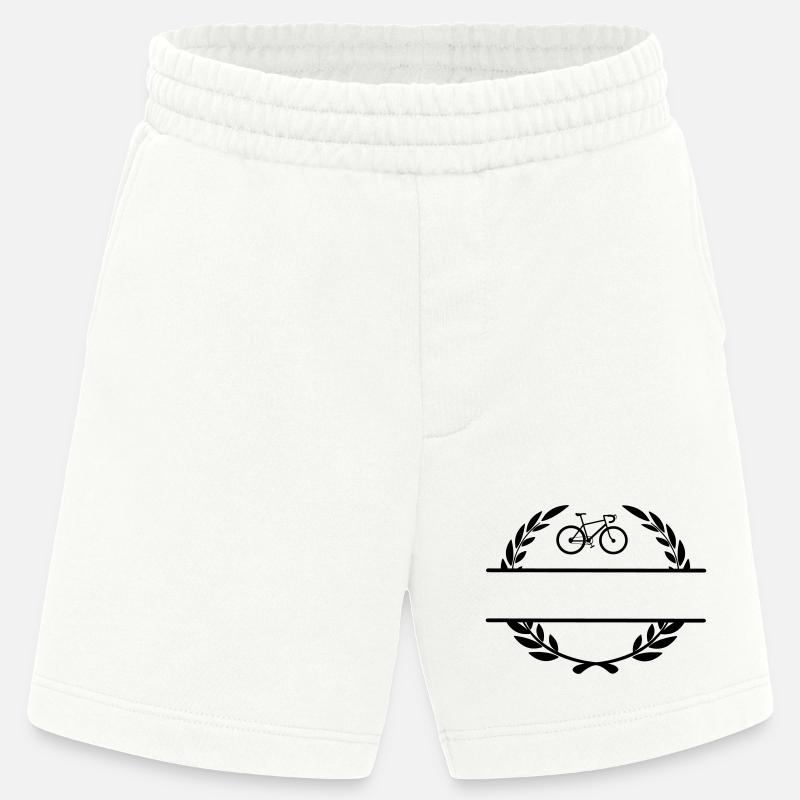 Fahrrad im Lorbeerkranz - Heavyweight Shorts - made by SPREAD  - OFF WHITE