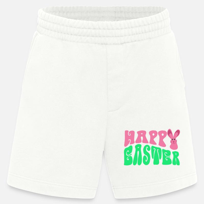 Frohe Ostern - Happy Easter - Heavyweight Shorts - made by SPREAD  - OFF WHITE