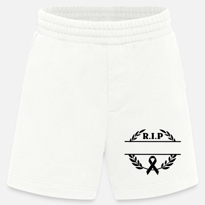 Lorbeerkranz R.I.P. Monogramm - Heavyweight Shorts - made by SPREAD  - OFF WHITE
