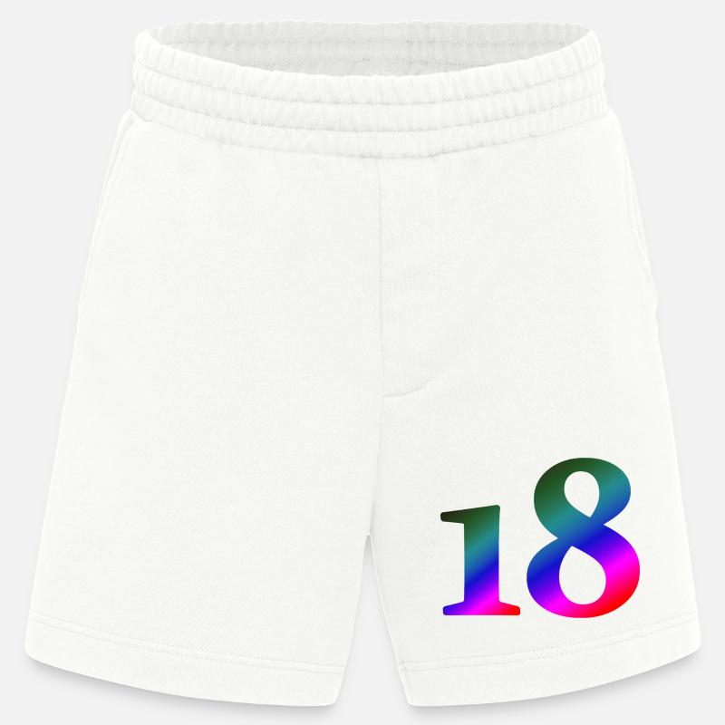 18, bunter farbverlauf, schenken - Heavyweight Shorts - made by SPREAD  - OFF WHITE