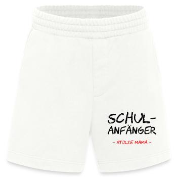 Schulanfänger. Stolze Mama - Heavyweight Shorts - made by SPREAD  - OFF WHITE - Vorne