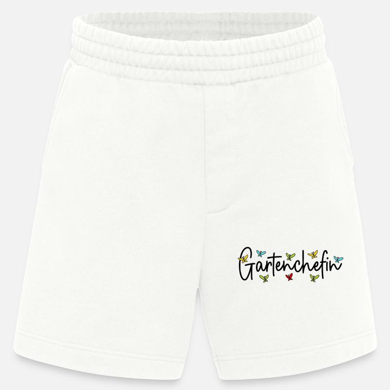 Garten Chefin Gärtnerin Gartenarbeit Gartenchefin - Heavyweight Shorts - made by SPREAD  - OFF WHITE