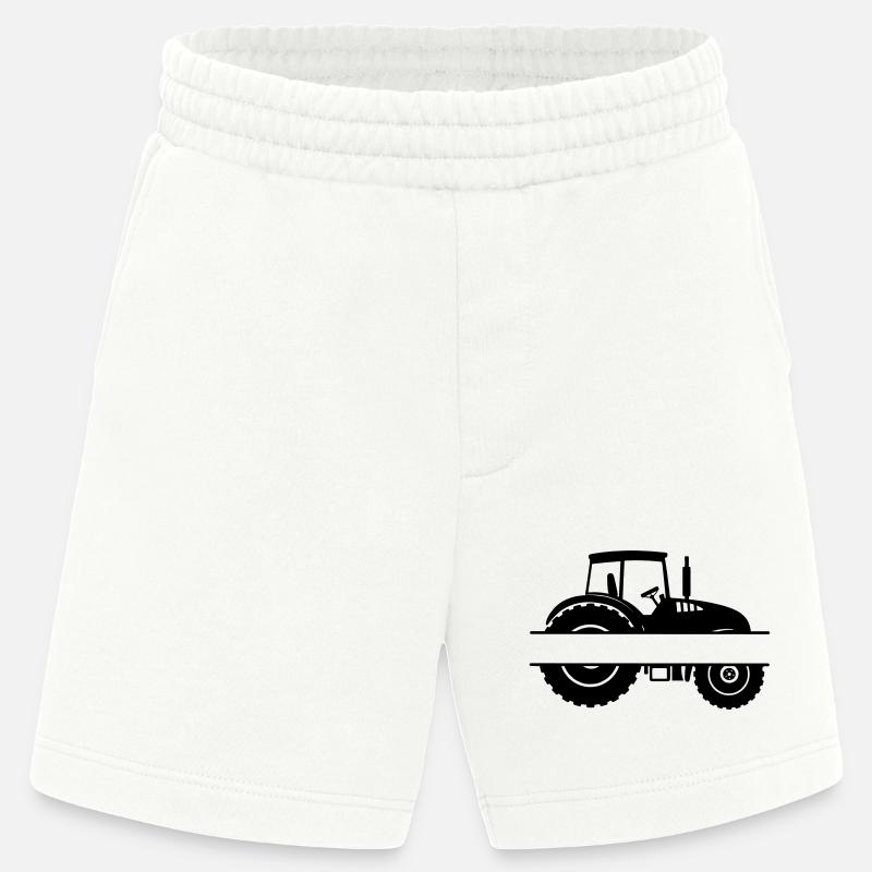 Ackerschlepper-Emblem - Heavyweight Shorts - made by SPREAD  - OFF WHITE