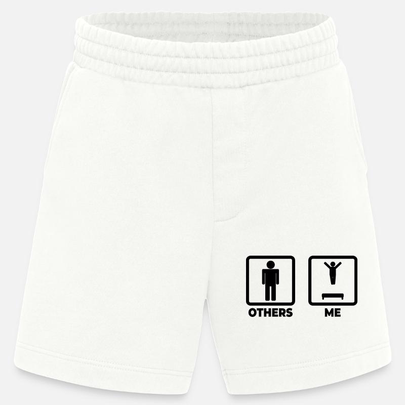 Trampolinspringen Zeitplan - Heavyweight Shorts - made by SPREAD  - OFF WHITE