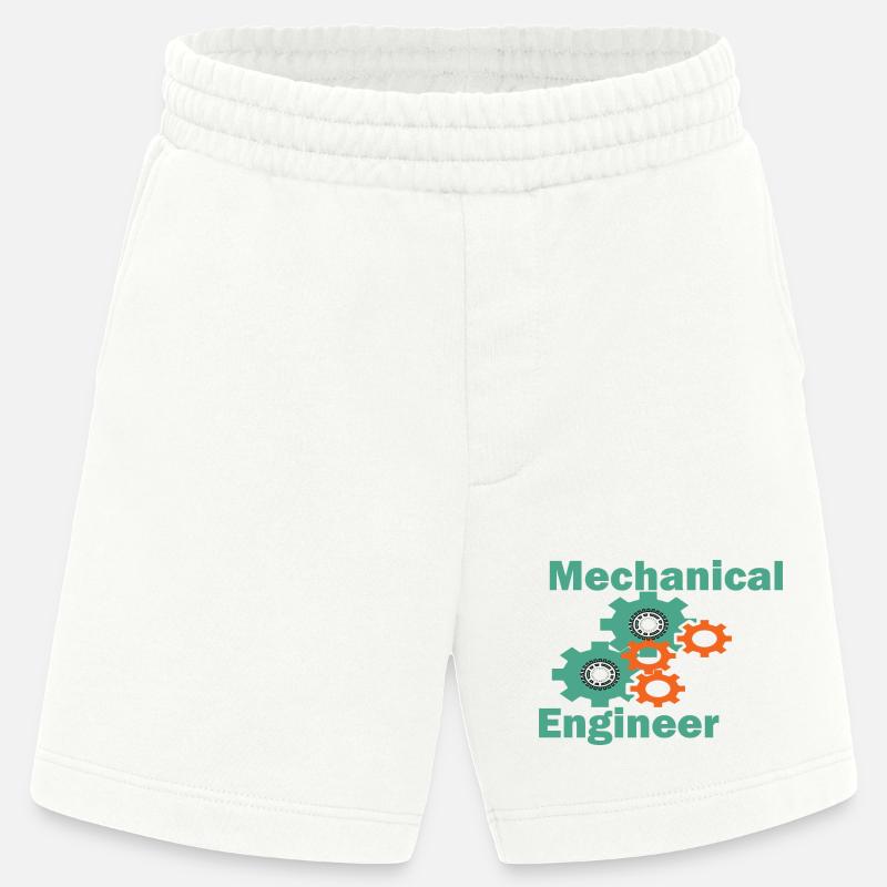 Mechanical Engineering Funny Engineer - Heavyweight Shorts - made by SPREAD  - OFF WHITE