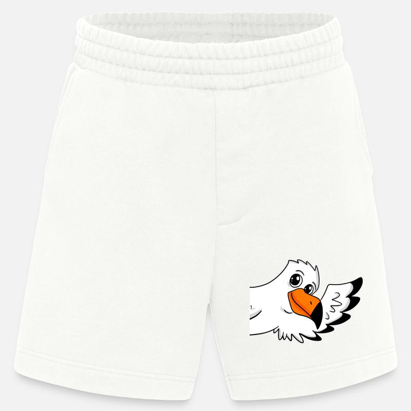 Möwe Gruß Begrüßung - Heavyweight Shorts - made by SPREAD  - OFF WHITE