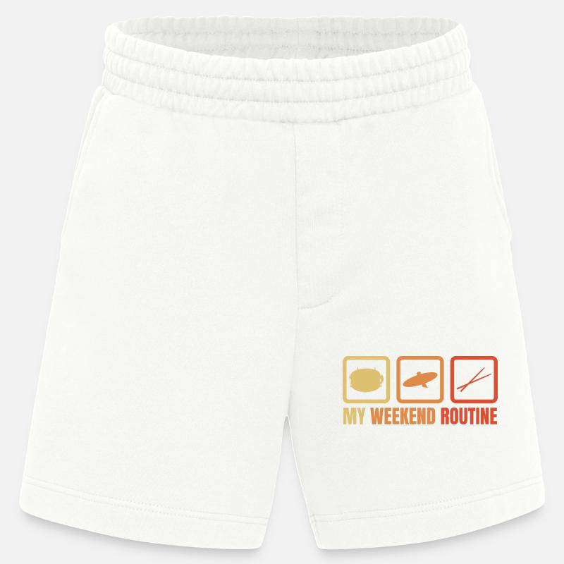 Ma routine du week-end - Short bio épais fabriqué en UE - OFF WHITE