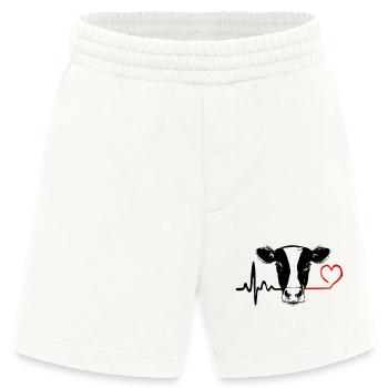Kuh Liebe Herzschlag - Heavyweight Shorts - made by SPREAD  - OFF WHITE - Vorne
