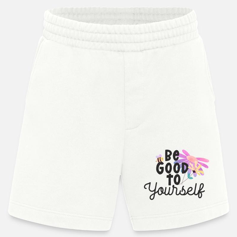 Sei gut zu dir selbst - Heavyweight Shorts - made by SPREAD  - OFF WHITE