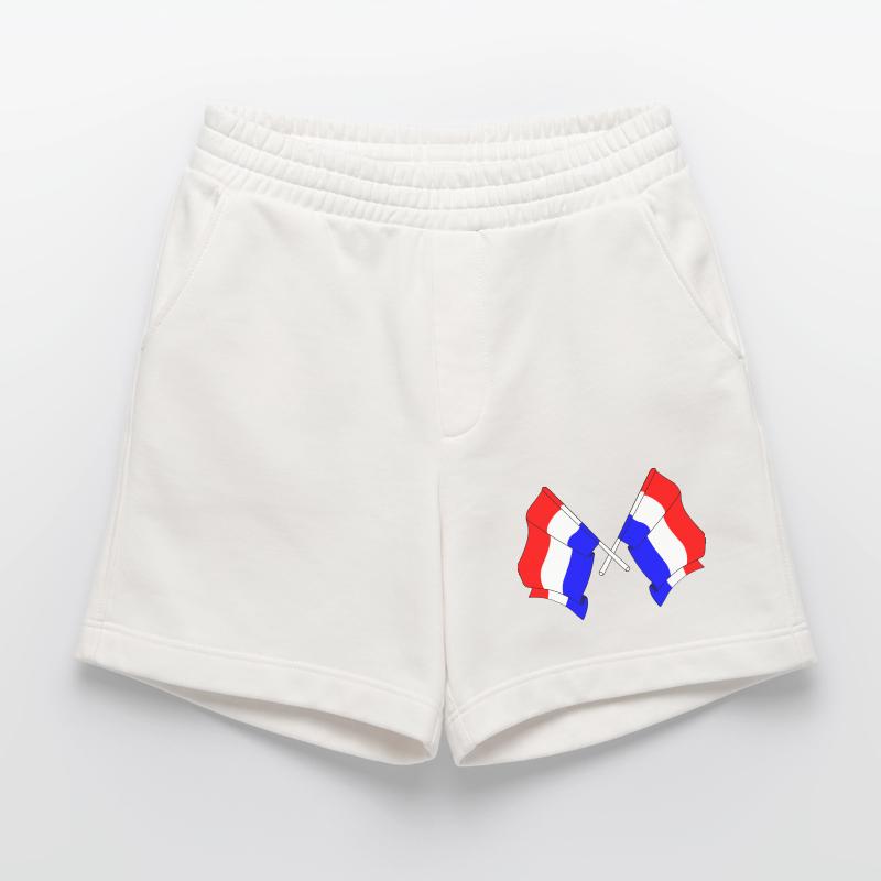 Two flags Netherlands Heavyweight Shorts - made by SPREAD 