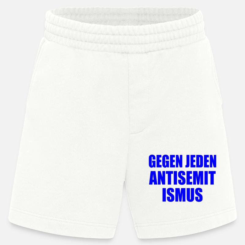 Gegen jeden antisemitismus - Heavyweight Shorts - made by SPREAD  - OFF WHITE