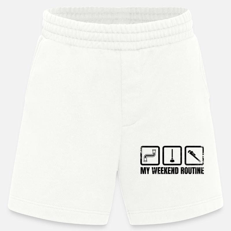 Meine Wochenendroutine - Heavyweight Shorts - made by SPREAD  - OFF WHITE
