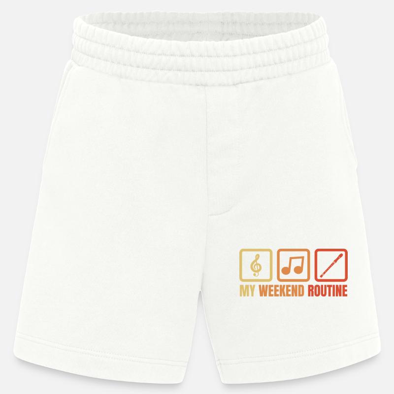 Flötisten Wochenendprogramm - Heavyweight Shorts - made by SPREAD  - OFF WHITE