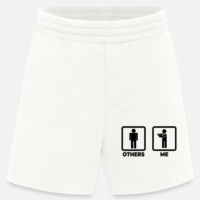 Figurine de bâton de flûte - Short bio épais fabriqué en UE - OFF WHITE